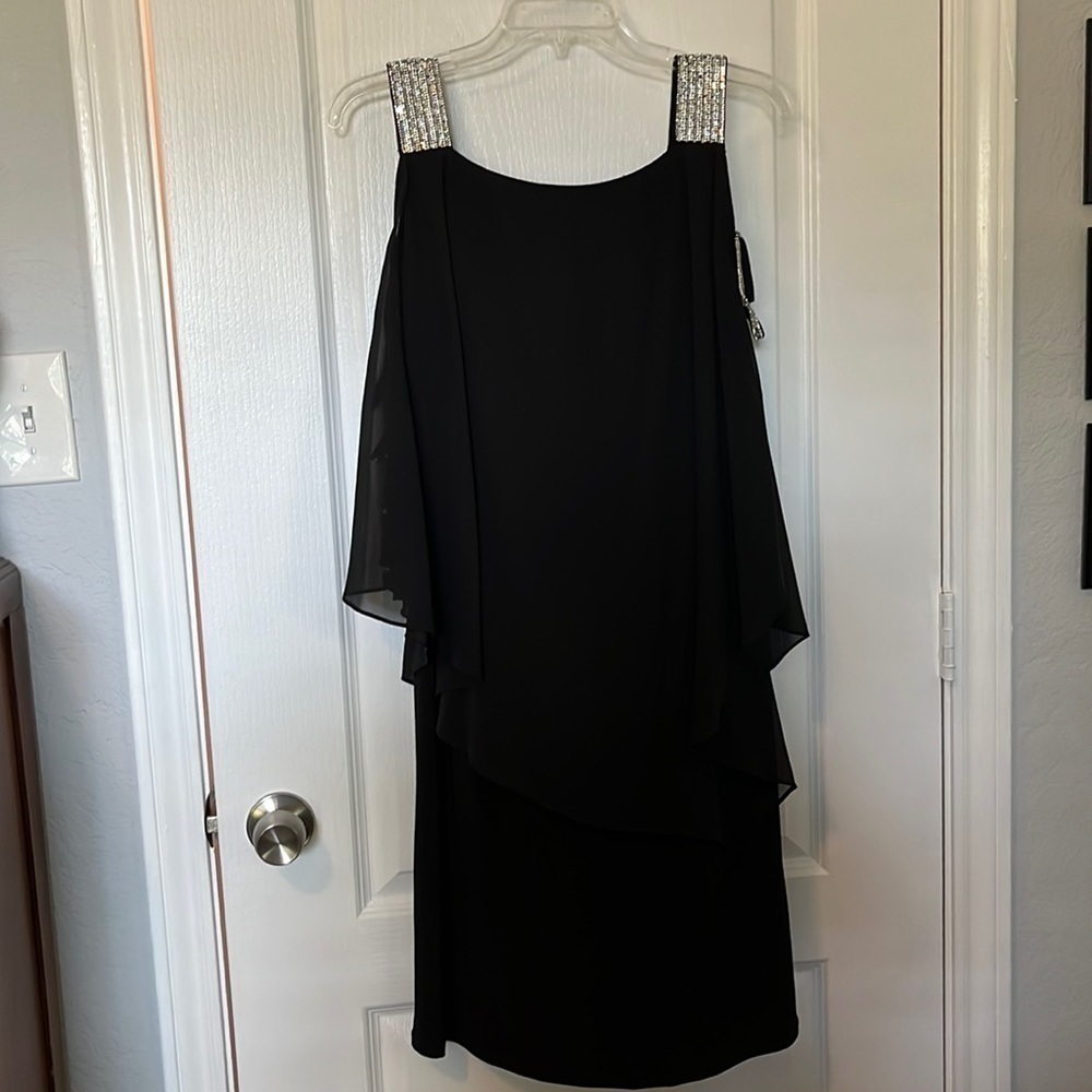Women’s cocktail dress with silver embellishments size 12